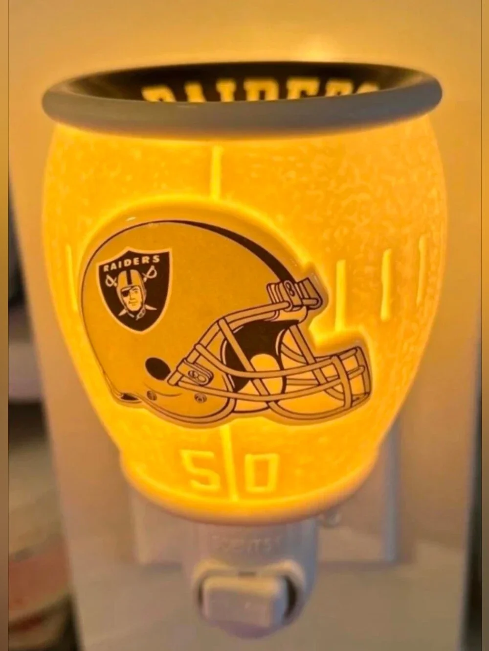 NFL Las Vegas Raiders Mini Wax Warmer • Retired BNIB